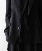 画像をギャラリービューアに読み込む, UJOH((ウジョー)の2BS TRIM BELT JKT - BLACKの公式通販サイトsession福岡セレクトショップ
