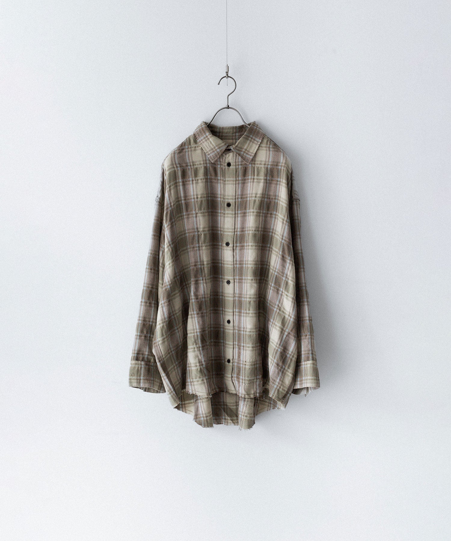 CODA コーダ YELLOW BROWN CHECKED WASHED THRASHED STRUCTURED SHIRTのYELLOW BROWN CHECK 公式通販サイトsession福岡セレクトショップ