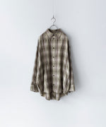 画像をギャラリービューアに読み込む, CODA コーダ YELLOW BROWN CHECKED WASHED THRASHED STRUCTURED SHIRTのYELLOW BROWN CHECK 公式通販サイトsession福岡セレクトショップ
