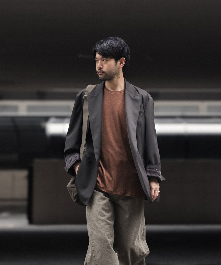 KANEMASA PHIL. カネマサフィルの18G WOOL PACK TEEのBROWN 公式通販サイトsession福岡セレクトショップ