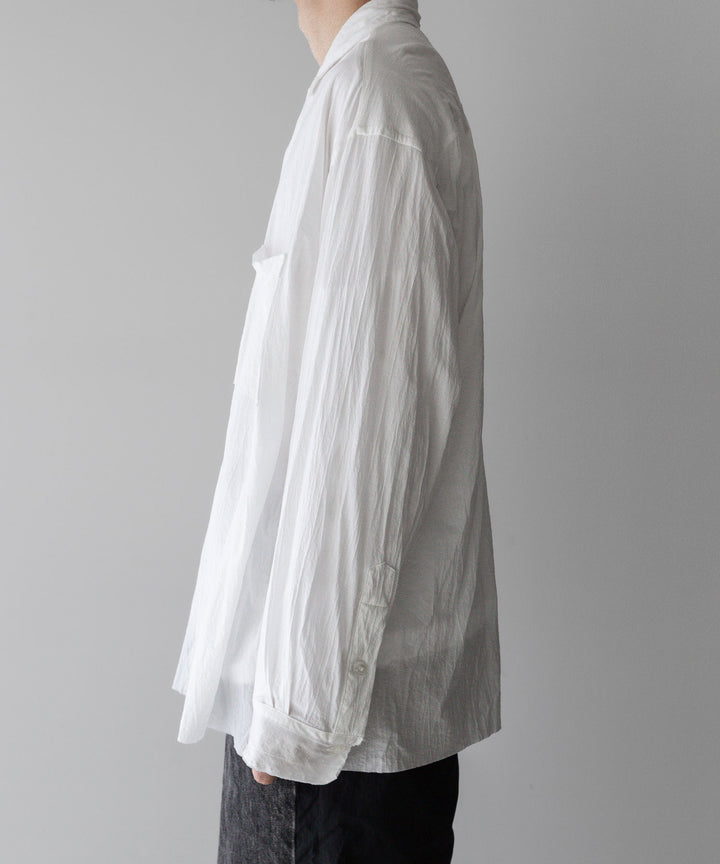 【KANEMASA PHIL.】24ss カネマサフィル 46G ARTISAN JERSEY SHIRT - WHITE sessionセッション福岡セレクトショップ 公式通販サイト