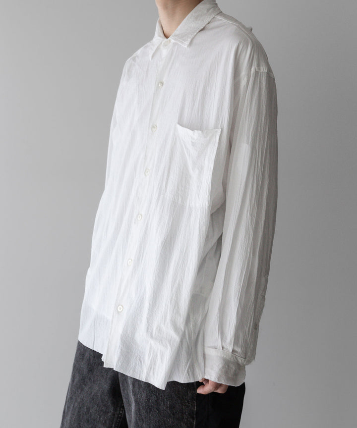 【KANEMASA PHIL.】24ss カネマサフィル 46G ARTISAN JERSEY SHIRT - WHITE sessionセッション福岡セレクトショップ 公式通販サイト