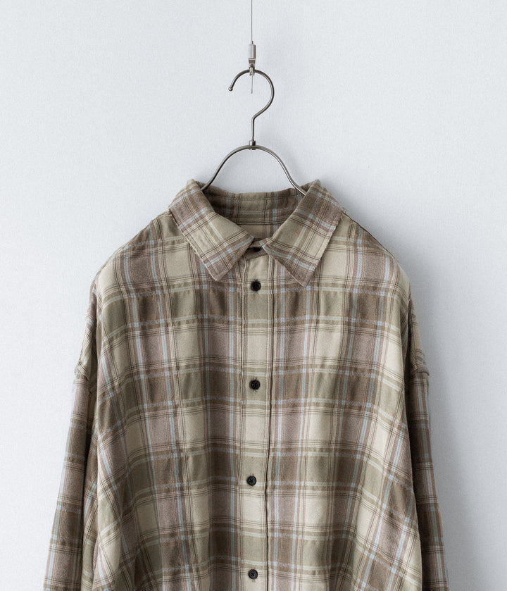 CODA コーダ YELLOW BROWN CHECKED WASHED THRASHED STRUCTURED SHIRTのYELLOW BROWN CHECK 公式通販サイトsession福岡セレクトショップ