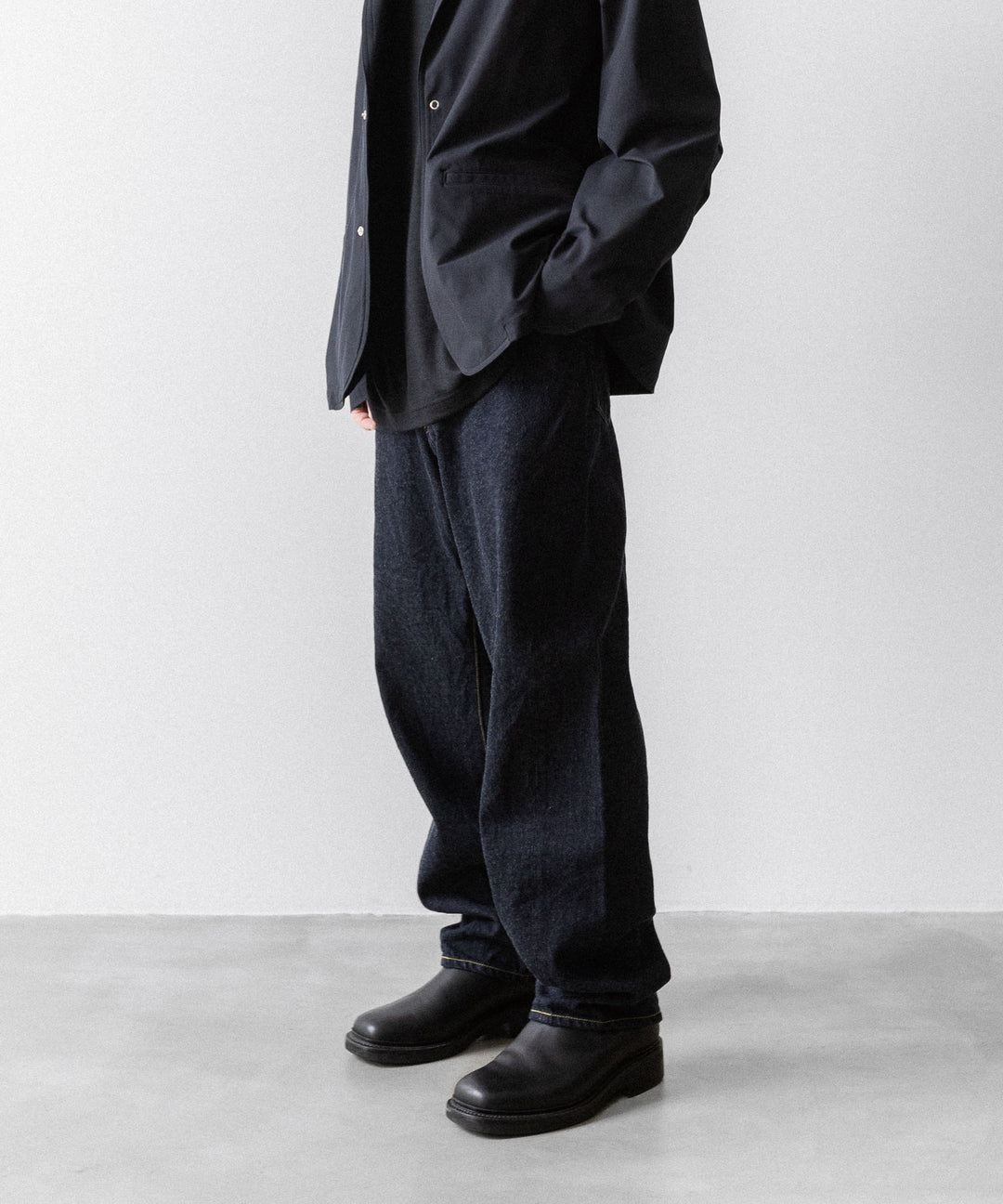 【ssstein】TWIST SEAM ECO DENIM JEANS - INDIGO(OW)