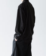 画像をギャラリービューアに読み込む, VEIN ヴェインのSYNTHETIC SUEDE LEATHER L/S SHIRT - BLACKの公式通販サイトsession福岡セレクトショップ
