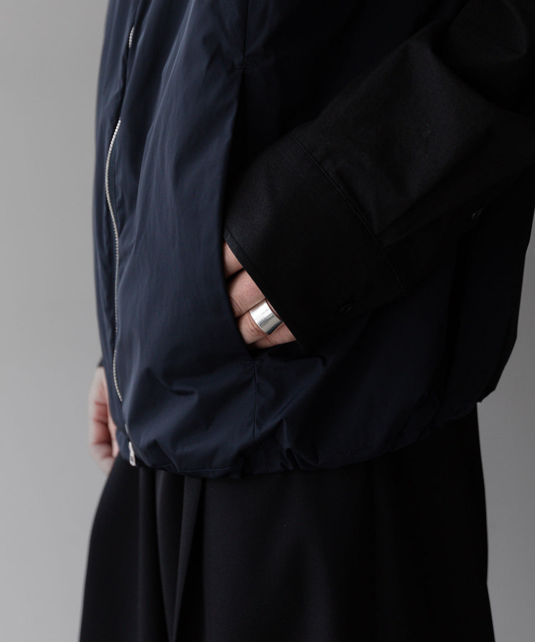 【stein】ssstein シュタインのNYLON TAFTA HOODED VESTのDARK NAVY　 公式通販サイトsession福岡セレクトショップ