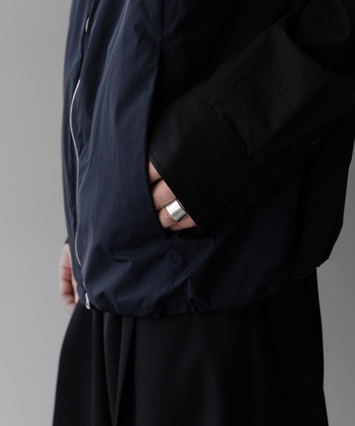 【stein】ssstein シュタインのNYLON TAFTA HOODED VESTのDARK NAVY　 公式通販サイトsession福岡セレクトショップ