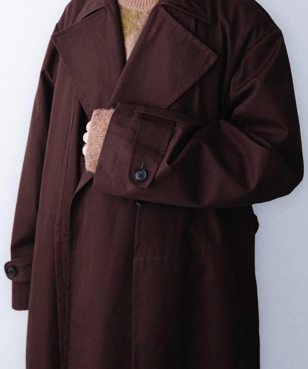 ANTHEM A-アンセムエーのLAYERED WATERPROOF COTTON OVER COATのBURGUNDY公式通販サイトsession福岡セレクトショップ
