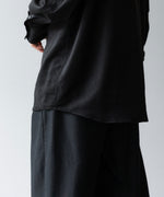 画像をギャラリービューアに読み込む, VEIN ヴェインのSYNTHETIC SUEDE LEATHER L/S SHIRT - BLACKの公式通販サイトsession福岡セレクトショップ
