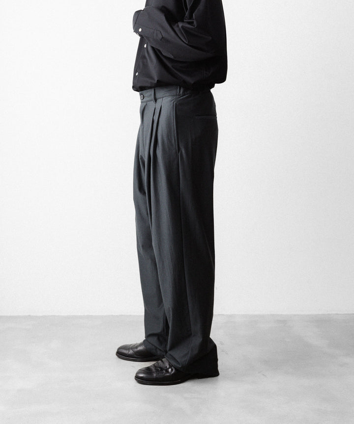 KANEMASA PHIL. カネマサフィルの36G WOOL TROUSERSのCHARCOAL 公式通販サイトsession福岡セレクトショップ