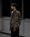 【ANTHEM A】PIGMENT CUPRO OPEN COLLAR SHIRT - KHAKI