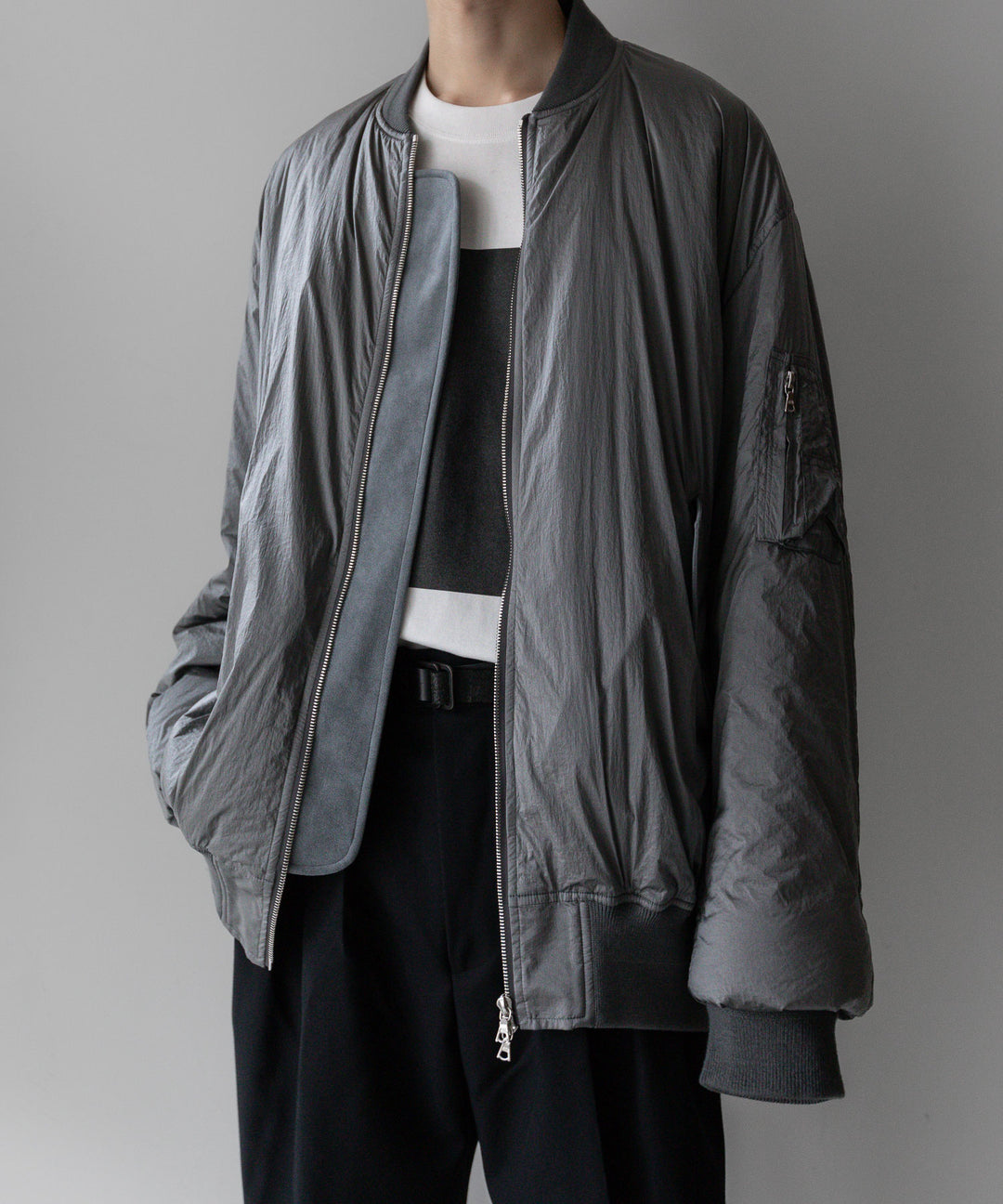 stein シュタイン 23AW OVERSIZED FLIGHT JACKET - SILVER sessionセッション福岡セレクトショップ 公式通販サイト