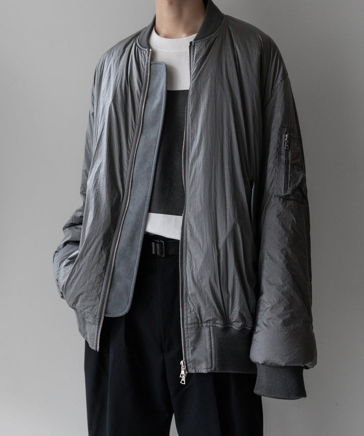 stein シュタイン 23AW OVERSIZED FLIGHT JACKET - SILVER sessionセッション福岡セレクトショップ 公式通販サイト