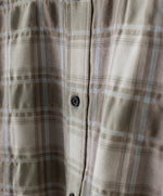画像をギャラリービューアに読み込む, 【CODA】YELLOW BROWN CHECKED WASHED THRASHED STRUCTURED SHIRT - YELLOW BROWN CHECK
