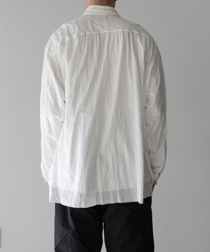 【KANEMASA PHIL.】24ss カネマサフィル 46G ARTISAN JERSEY SHIRT - WHITE sessionセッション福岡セレクトショップ 公式通販サイト