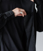 画像をギャラリービューアに読み込む, VEIN ヴェインのSYNTHETIC SUEDE LEATHER L/S SHIRT - BLACKの公式通販サイトsession福岡セレクトショップ
