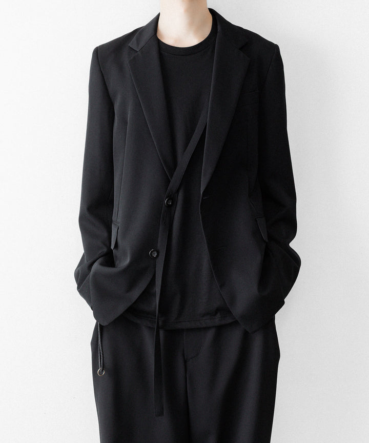 UJOH((ウジョー)の2BS TRIM BELT JKT - BLACKの公式通販サイトsession福岡セレクトショップ