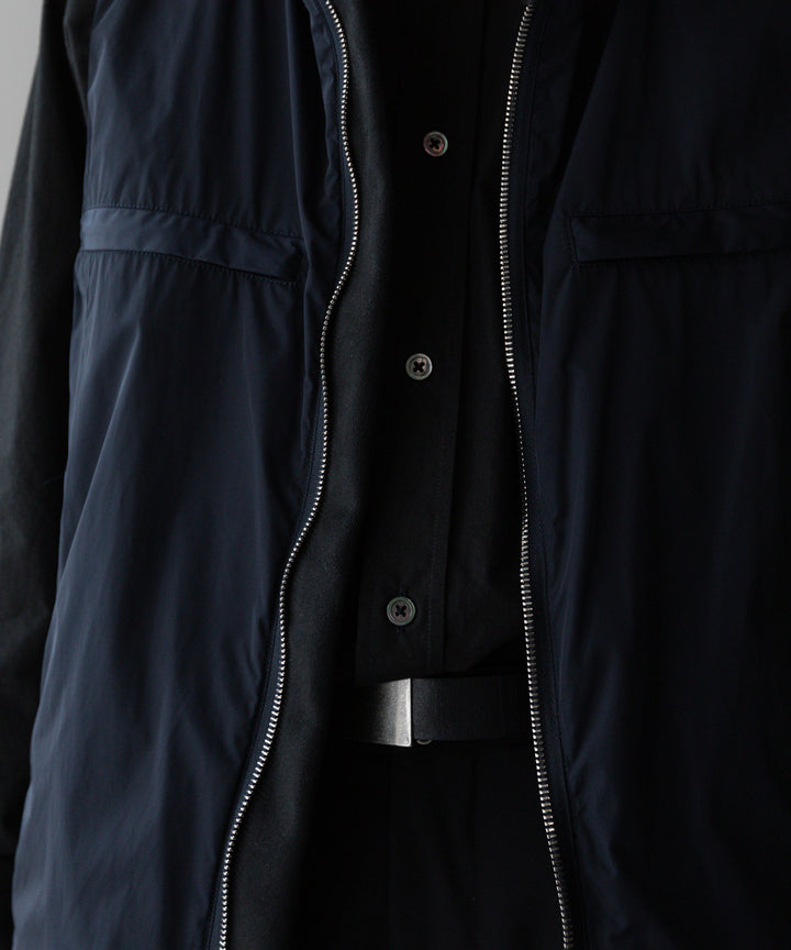 【stein】ssstein シュタインのNYLON TAFTA HOODED VESTのDARK NAVY　 公式通販サイトsession福岡セレクトショップ