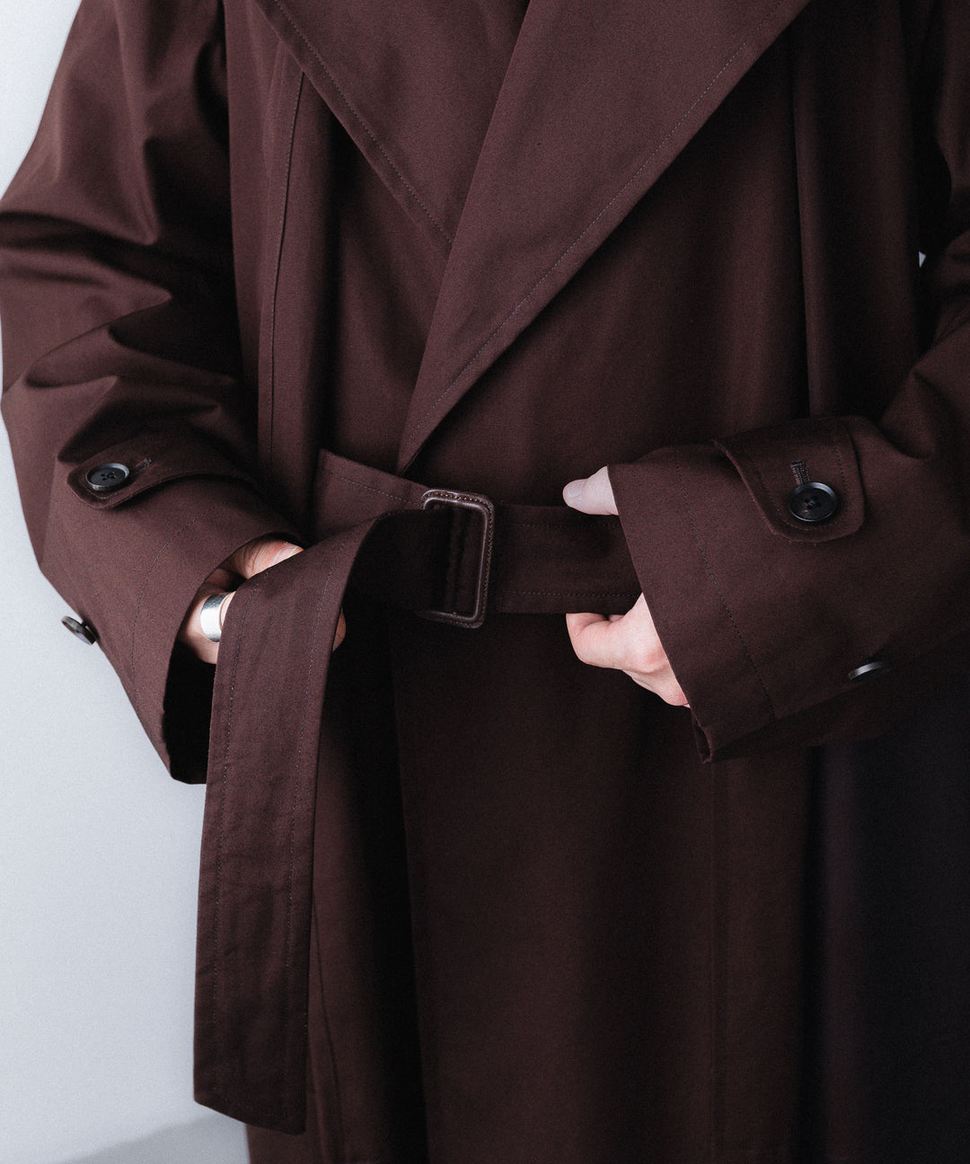 ANTHEM A-アンセムエーのLAYERED WATERPROOF COTTON OVER COATのBURGUNDY公式通販サイトsession福岡セレクトショップ