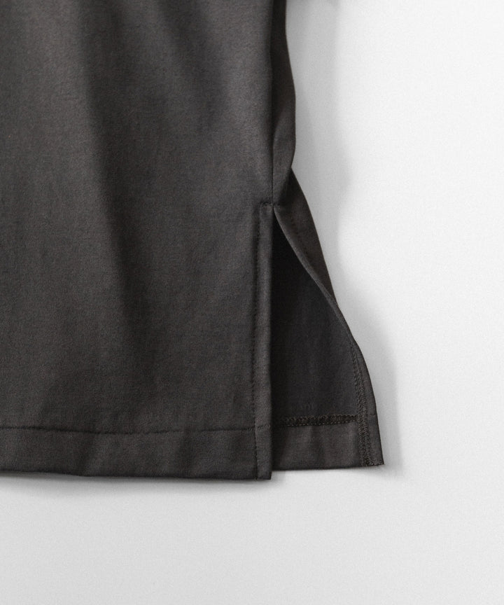 INTÉRIM インテリム HYPER BIG HIGH GAUGE SUVIN JERSEY POLO SHIRTのSMOKE BLACK 公式通販サイトsession福岡セレクトショップ