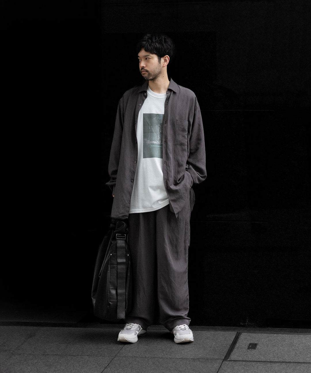ssstein(シュタイン)のRAYON/LINEN WIDE EASY TROUSERS - CHARCOALの公式通販サイトsession福岡セレクトショップ