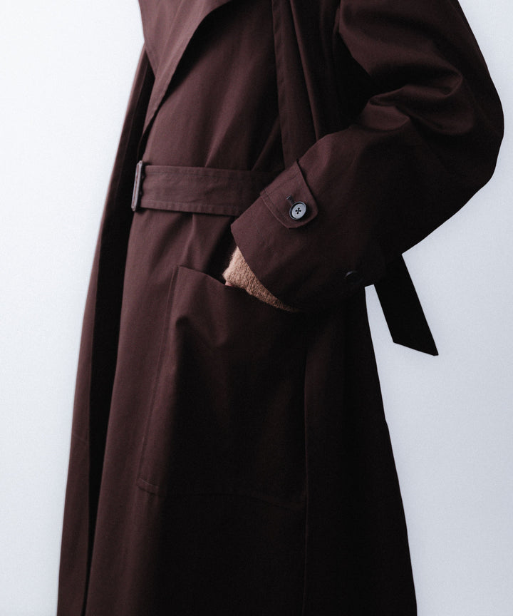 ANTHEM A-アンセムエーのLAYERED WATERPROOF COTTON OVER COATのBURGUNDY公式通販サイトsession福岡セレクトショップ