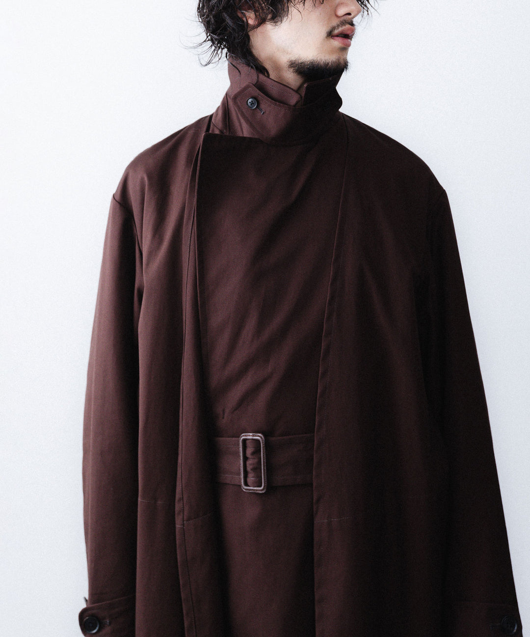 ANTHEM A-アンセムエーのLAYERED WATERPROOF COTTON OVER COATのBURGUNDY公式通販サイトsession福岡セレクトショップ