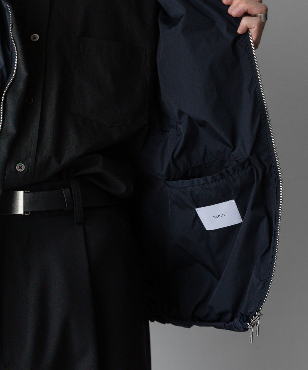 【stein】ssstein シュタインのNYLON TAFTA HOODED VESTのDARK NAVY　 公式通販サイトsession福岡セレクトショップ