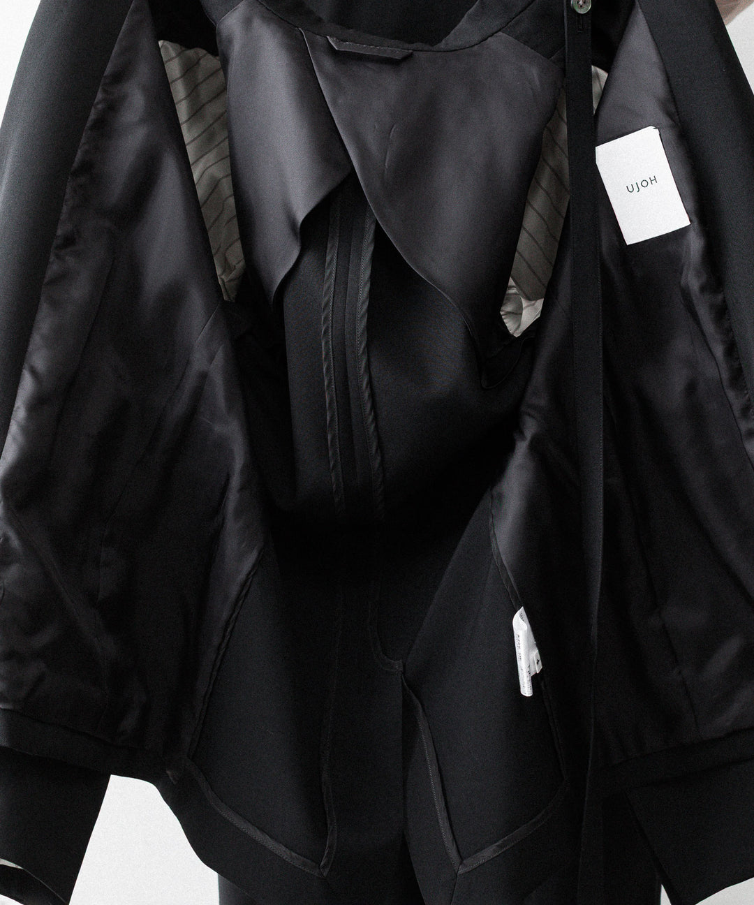 UJOH((ウジョー)の2BS TRIM BELT JKT - BLACKの公式通販サイトsession福岡セレクトショップ