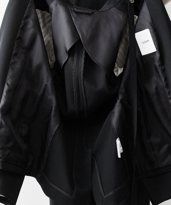 UJOH((ウジョー)の2BS TRIM BELT JKT - BLACKの公式通販サイトsession福岡セレクトショップ