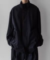 【stein】MELTON STAND COLLAR ZIP SHORT JACKET - DARK NAVY