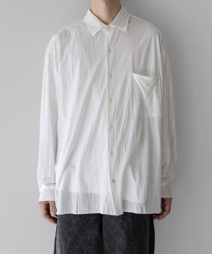 【KANEMASA PHIL.】24ss カネマサフィル 46G ARTISAN JERSEY SHIRT - WHITE sessionセッション福岡セレクトショップ 公式通販サイト