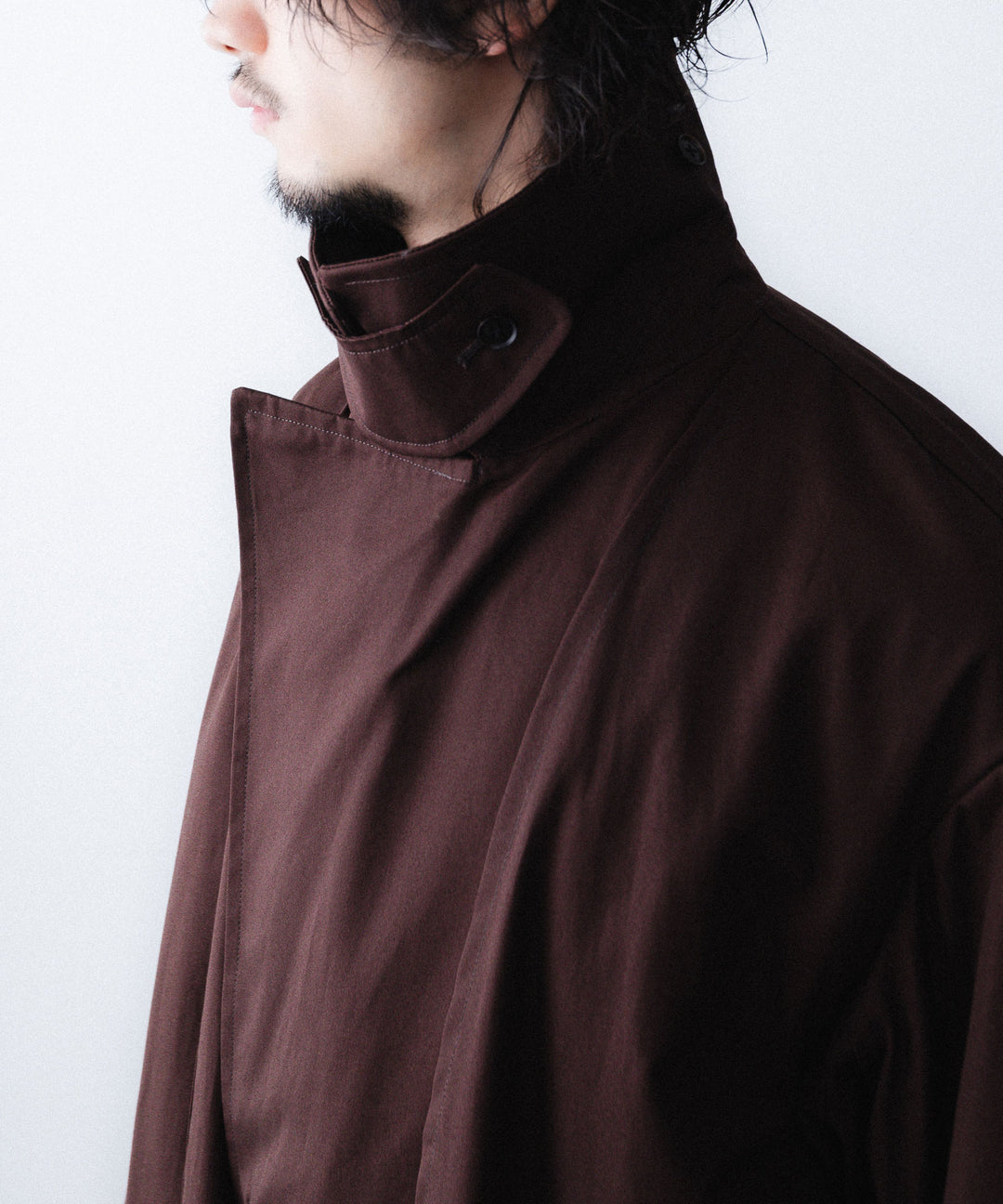 ANTHEM A-アンセムエーのLAYERED WATERPROOF COTTON OVER COATのBURGUNDY公式通販サイトsession福岡セレクトショップ