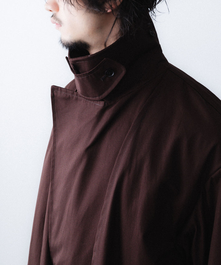ANTHEM A-アンセムエーのLAYERED WATERPROOF COTTON OVER COATのBURGUNDY公式通販サイトsession福岡セレクトショップ