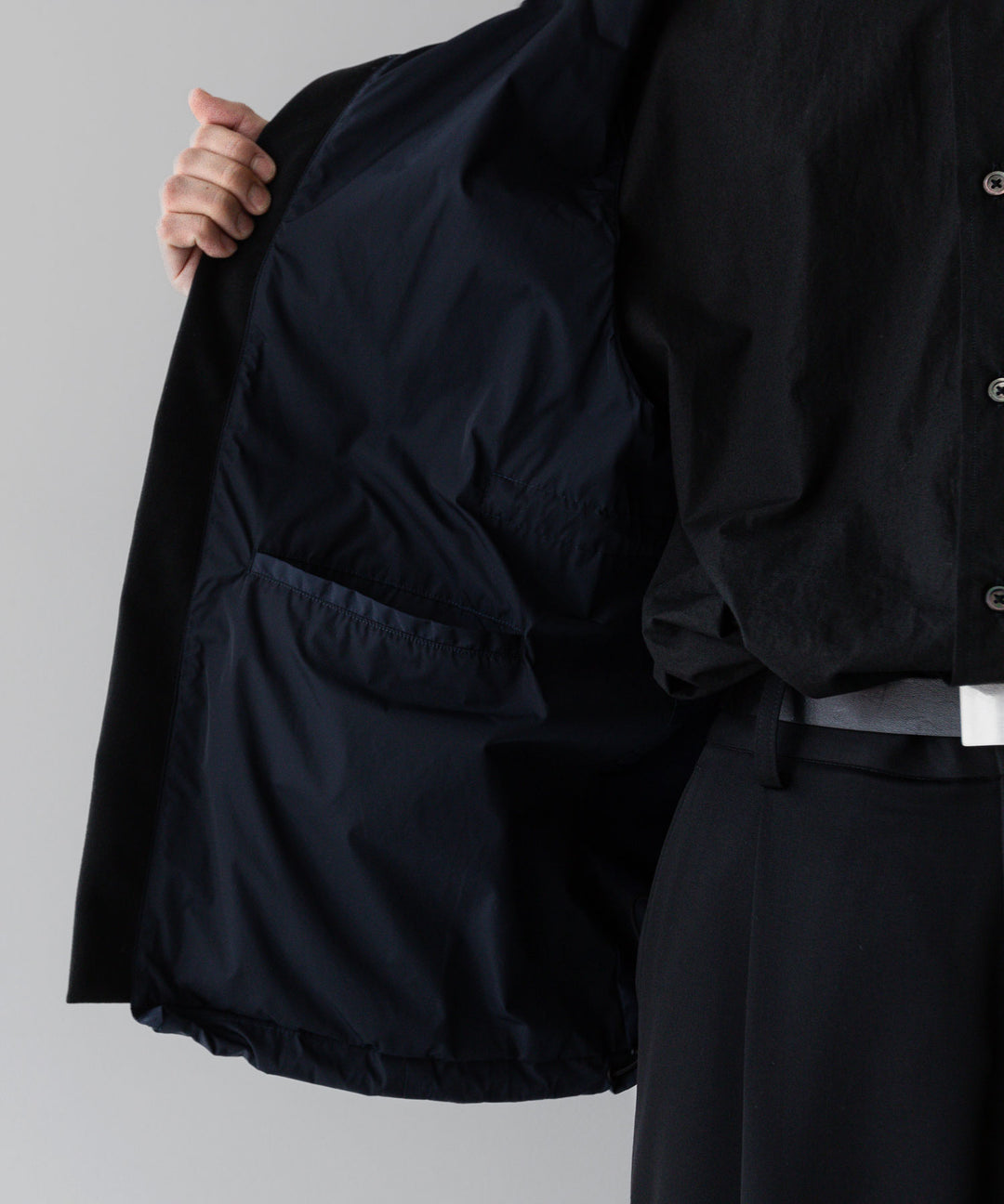 【stein】ssstein シュタインのNYLON TAFTA HOODED VESTのDARK NAVY　 公式通販サイトsession福岡セレクトショップ
