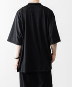 画像をギャラリービューアに読み込む, INTÉRIM - インテリムのEXTRA FINE MERINO WOOL JERSEY HYPER BIG SKIPPER SHIRTのBLACK公式通販サイトsession福岡セレクトショップ

