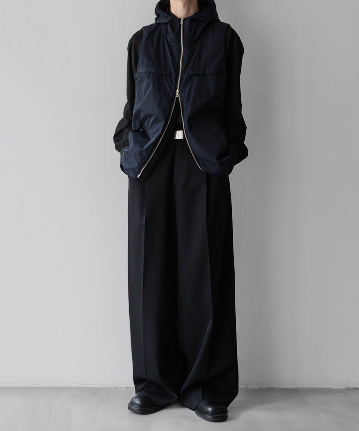 【stein】ssstein シュタインのNYLON TAFTA HOODED VESTのDARK NAVY　 公式通販サイトsession福岡セレクトショップ
