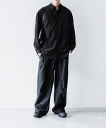 画像をギャラリービューアに読み込む, VEIN ヴェインのSYNTHETIC SUEDE LEATHER L/S SHIRT - BLACKの公式通販サイトsession福岡セレクトショップ
