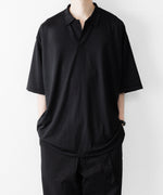 画像をギャラリービューアに読み込む, INTÉRIM - インテリムのEXTRA FINE MERINO WOOL JERSEY HYPER BIG SKIPPER SHIRTのBLACK公式通販サイトsession福岡セレクトショップ
