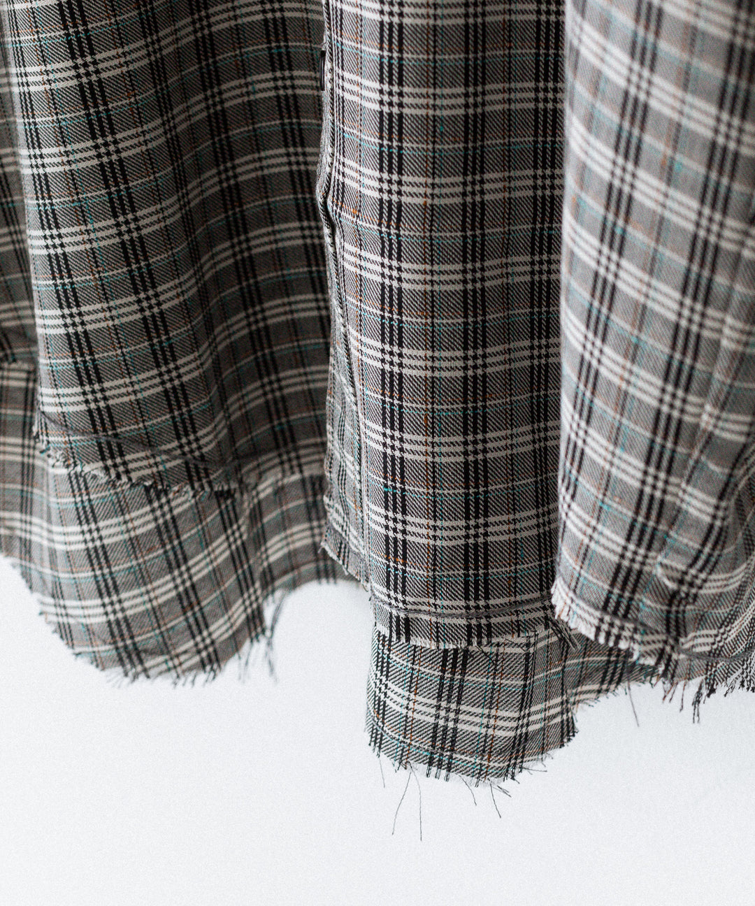 CODA コーダ GREY CHECK VISCOSE RAW EDGES SHIFT SHIRT - GREY CHECK 公式通販サイトsession福岡セレクトショップ