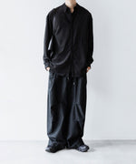 画像をギャラリービューアに読み込む, VEIN ヴェインのSYNTHETIC SUEDE LEATHER L/S SHIRT - BLACKの公式通販サイトsession福岡セレクトショップ
