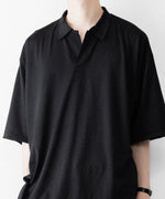 画像をギャラリービューアに読み込む, INTÉRIM - インテリムのEXTRA FINE MERINO WOOL JERSEY HYPER BIG SKIPPER SHIRTのBLACK公式通販サイトsession福岡セレクトショップ
