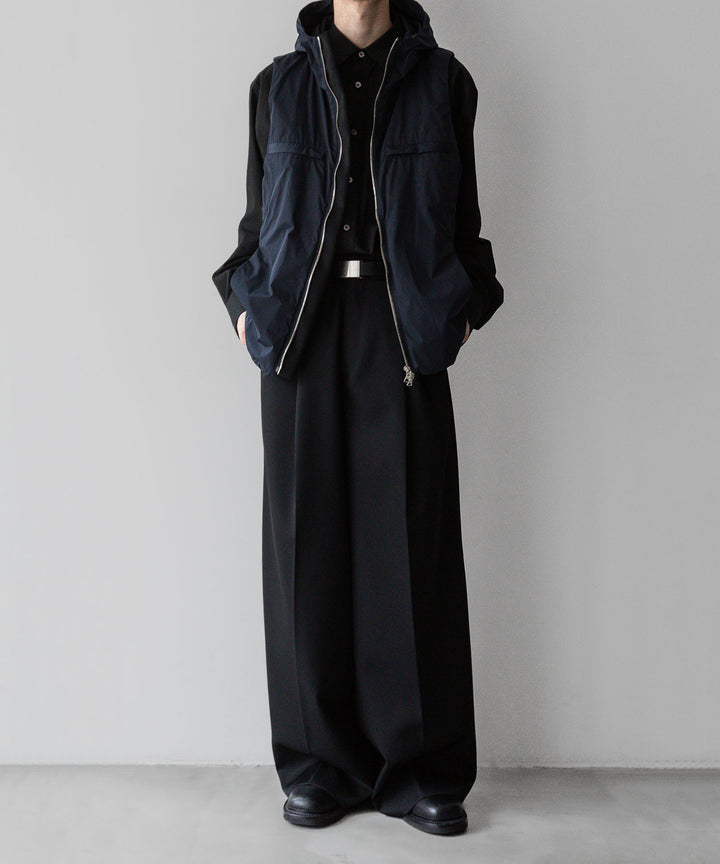 【stein】ssstein シュタインのNYLON TAFTA HOODED VESTのDARK NAVY　 公式通販サイトsession福岡セレクトショップ