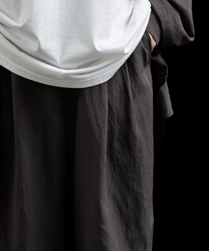 ssstein(シュタイン)のRAYON/LINEN WIDE EASY TROUSERS - CHARCOALの公式通販サイトsession福岡セレクトショップ