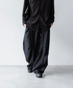 画像をギャラリービューアに読み込む, VEIN-ヴェインのCOTTON MOLESKIN 3D FILED TROUSERS のBLACK公式通販サイト　session福岡セレクトショップ
