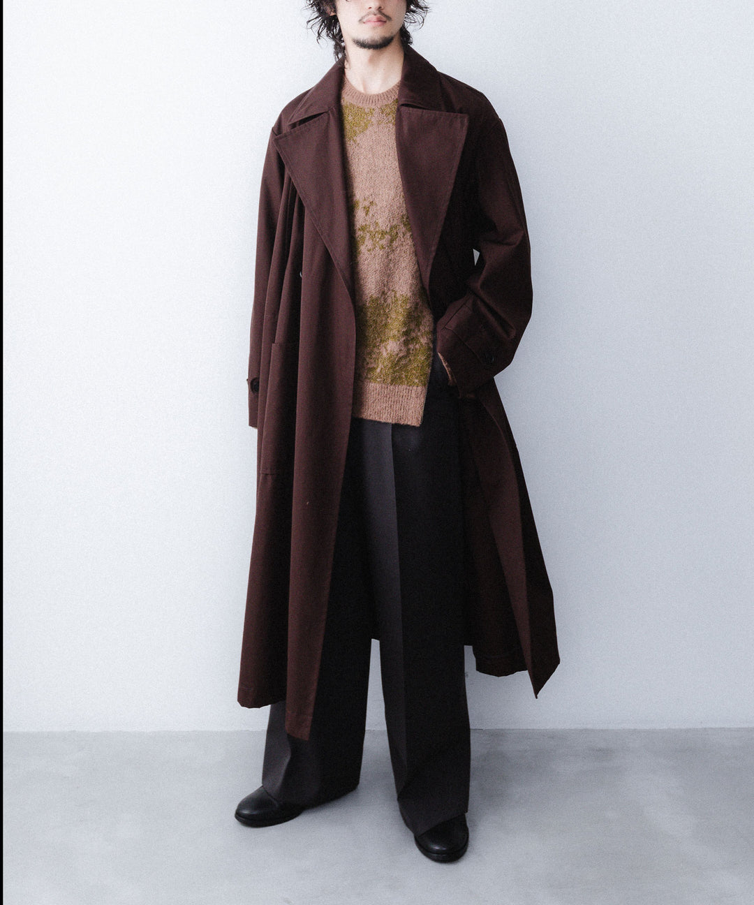 ANTHEM A-アンセムエーのLAYERED WATERPROOF COTTON OVER COATのBURGUNDY公式通販サイトsession福岡セレクトショップ