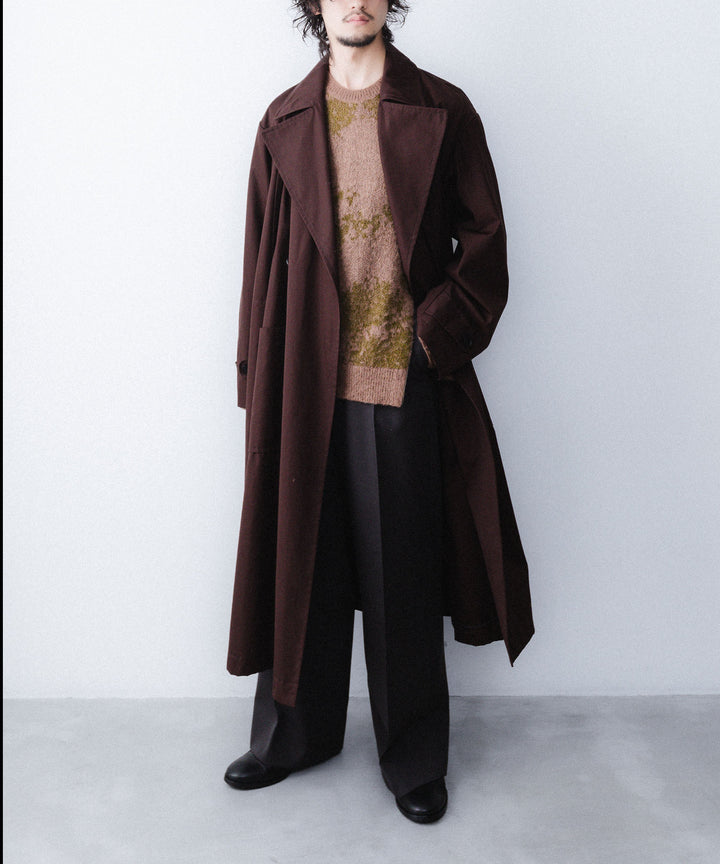 ANTHEM A-アンセムエーのLAYERED WATERPROOF COTTON OVER COATのBURGUNDY公式通販サイトsession福岡セレクトショップ