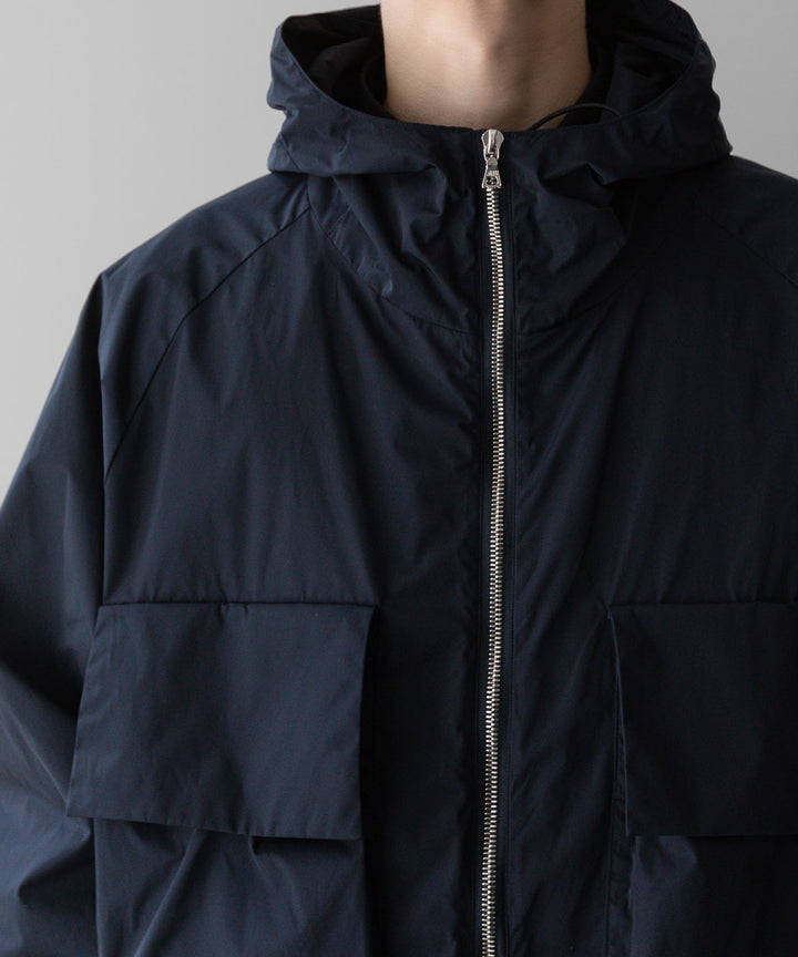 【stein】ssstein シュタインのNYLON TAFTA HOODED SHORT JACKETのDARK NAVY　 公式通販サイトsession福岡セレクトショップ