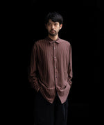 画像をギャラリービューアに読み込む, KANEMASA PHIL.-カネマサフィル46G MODEST STRIPE SHIRTのBROWN公式通販サイトsession福岡セレクトショップ
