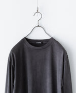 画像をギャラリービューアに読み込む, 【CODA】FADED BLACK AGING DAMAGED LONG SLEEVE T-SHIRT - FADED BLACK
